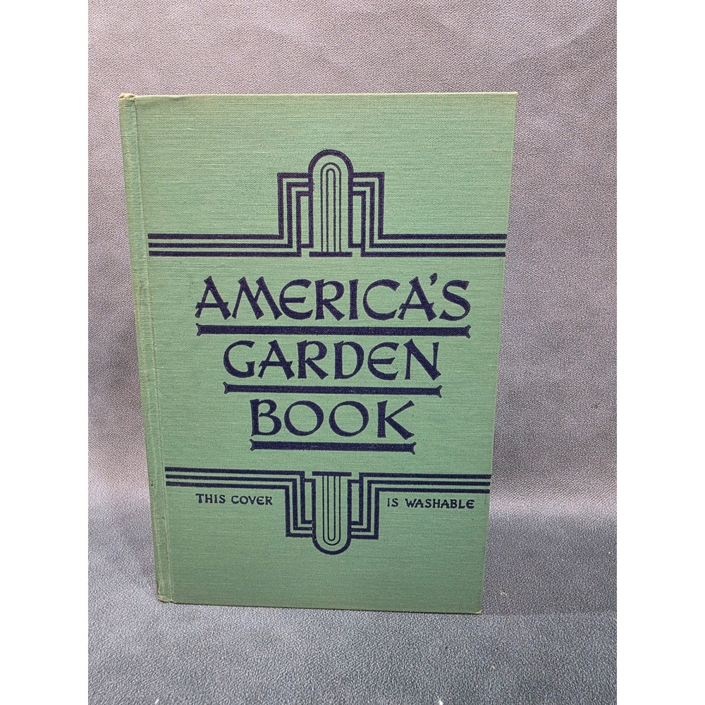 Americas Garden Book Louise Bush-Brown Vintage 1939 Scribner Hardcover Green